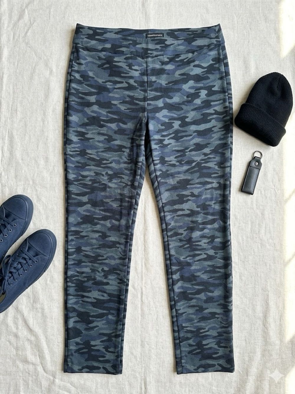 Counterparts Camo Pants Blue & Black Size 14